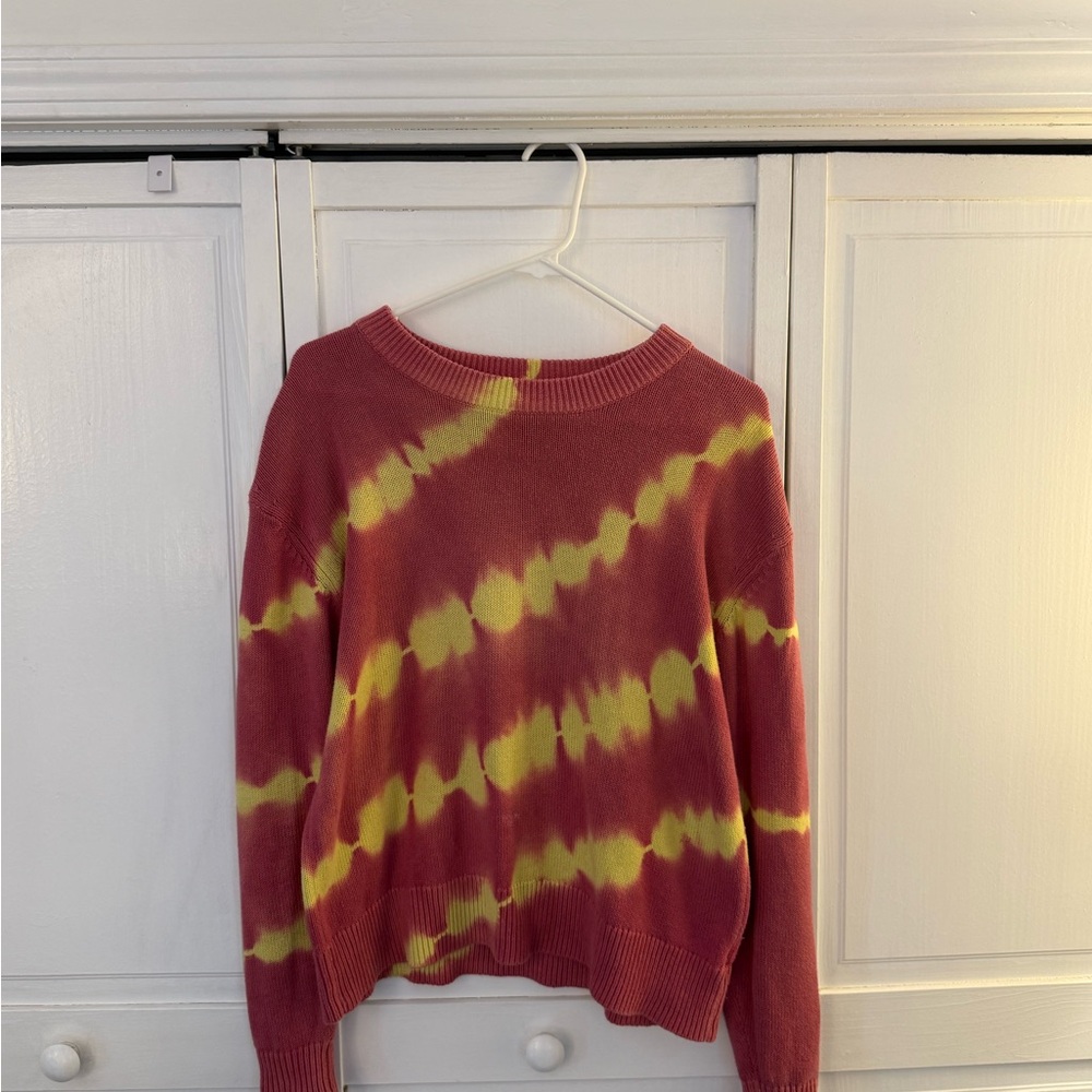 Urban Outfitters red and Yellow Knit Sweater